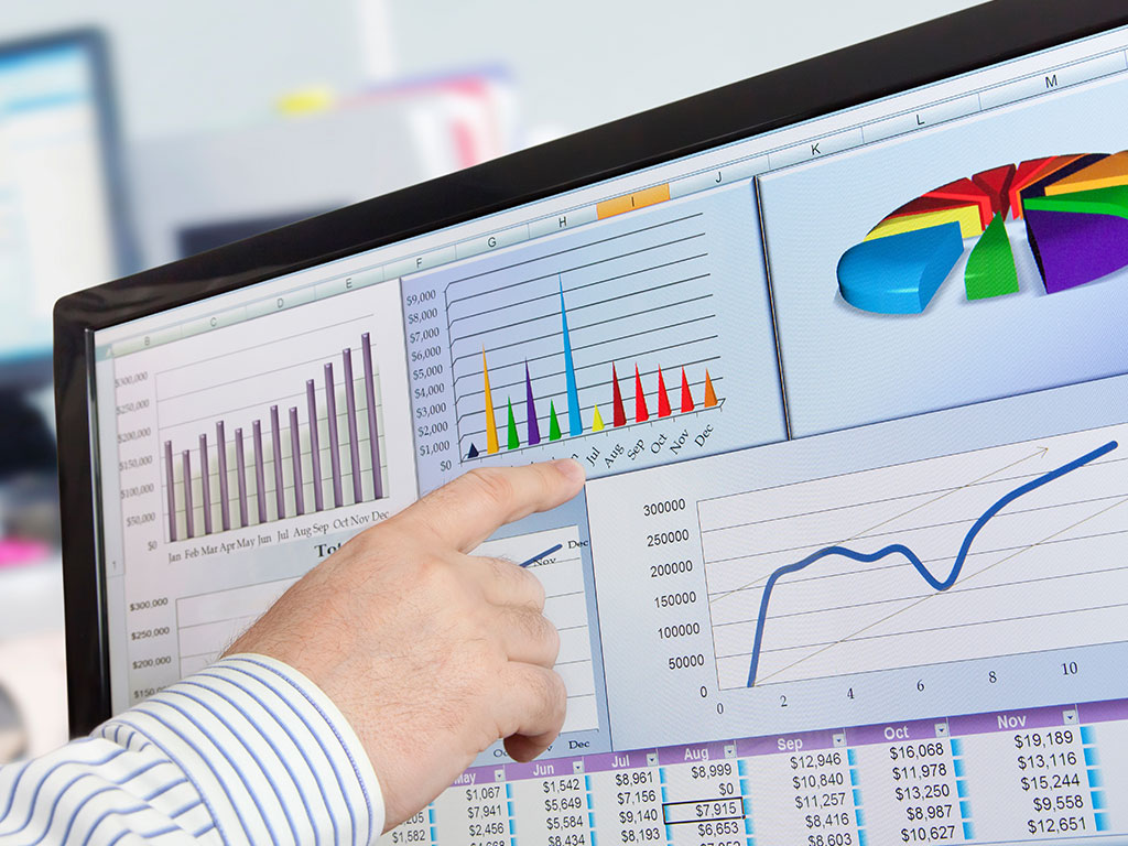 Reading metrics in graphs on monitor